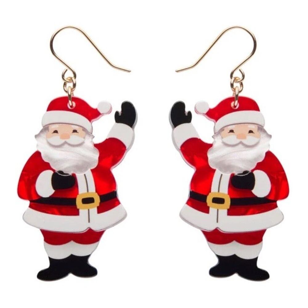 Erstwilder Santa’s Surprise Drop Earrings BNIB Christmas